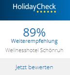 Wellnesshotel Schönruh-HolidayCheck-auszeichnung