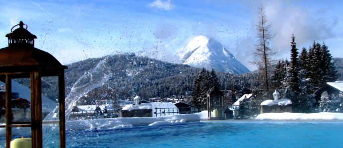 Schönruh Pool im Winter - Winterurlaub Seefeld